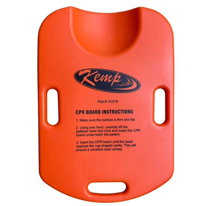 Kemp Orange CPR Board - Durable, Supportive, Contoured