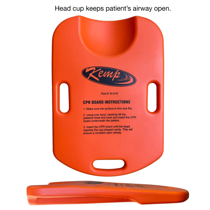 Kemp Orange CPR Board - Durable, Supportive, Contoured