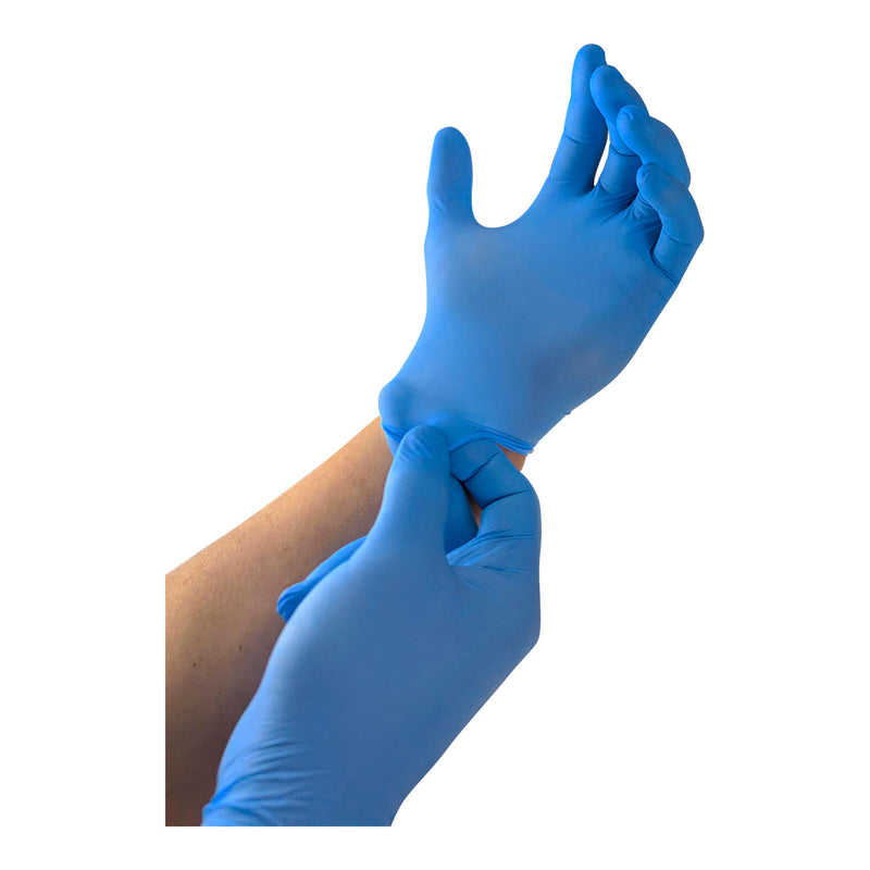 Kemp USA Nitrile Gloves, Blue 50 Pairs Individually Bagged