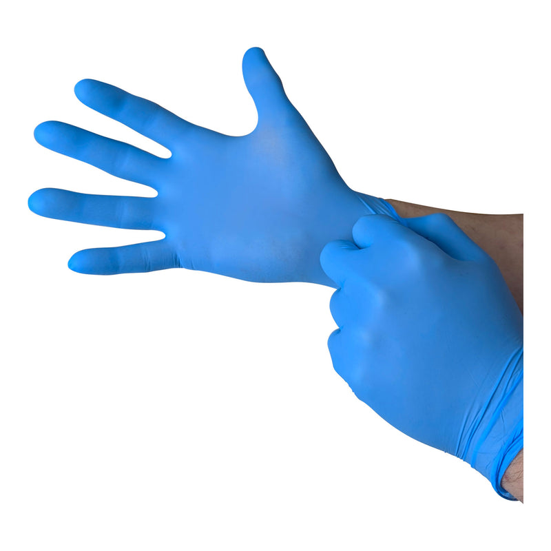 Kemp USA Nitrile Gloves, Blue 50 Pairs Individually Bagged