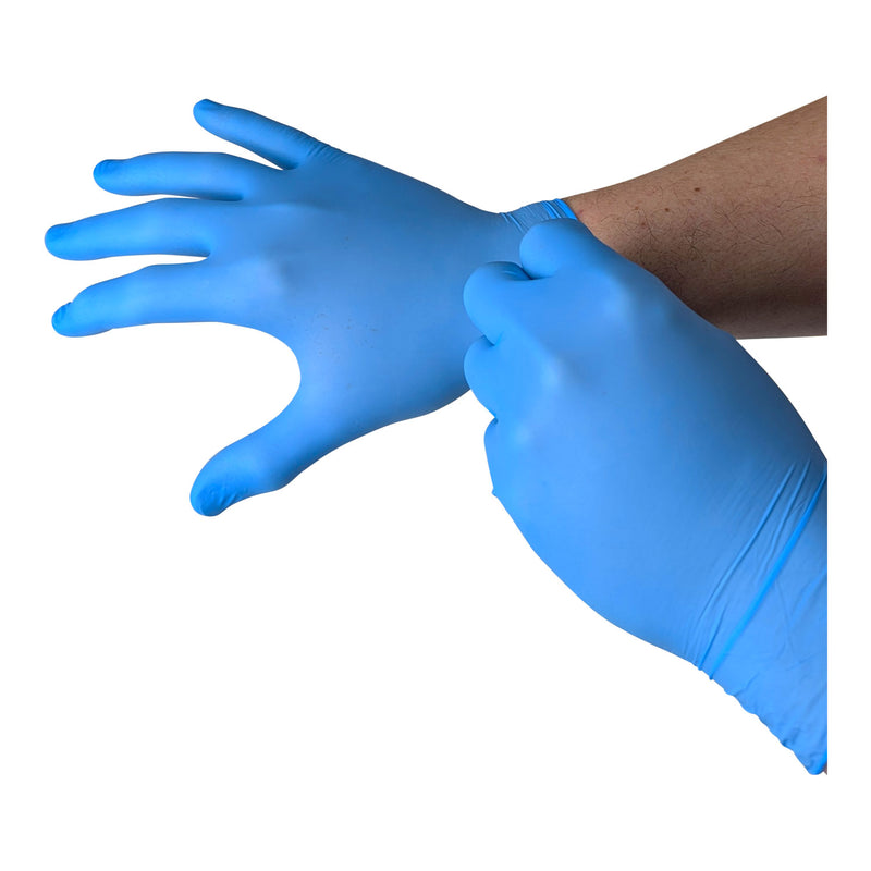 Kemp USA Nitrile Gloves, Blue 50 Pairs Individually Bagged