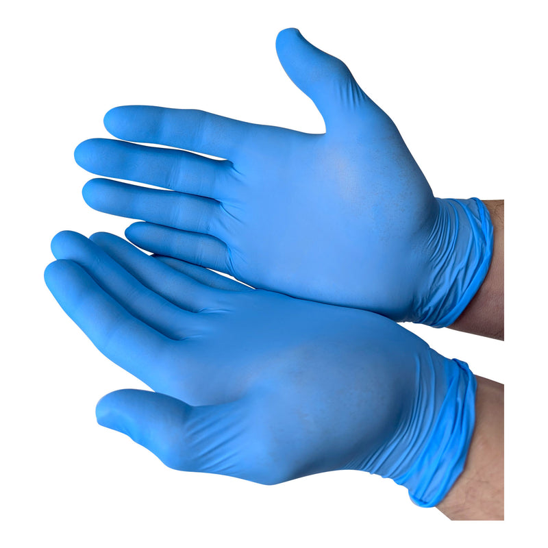 Kemp USA Nitrile Gloves, Blue 50 Pairs Individually Bagged