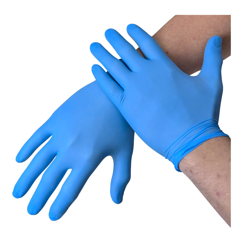 Kemp USA Nitrile Gloves, Blue 50 Pairs Individually Bagged