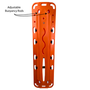 Kemp USA EG Aquatic Plastic Spineboard Kit - Buoyant, and X-Ray Translucent
