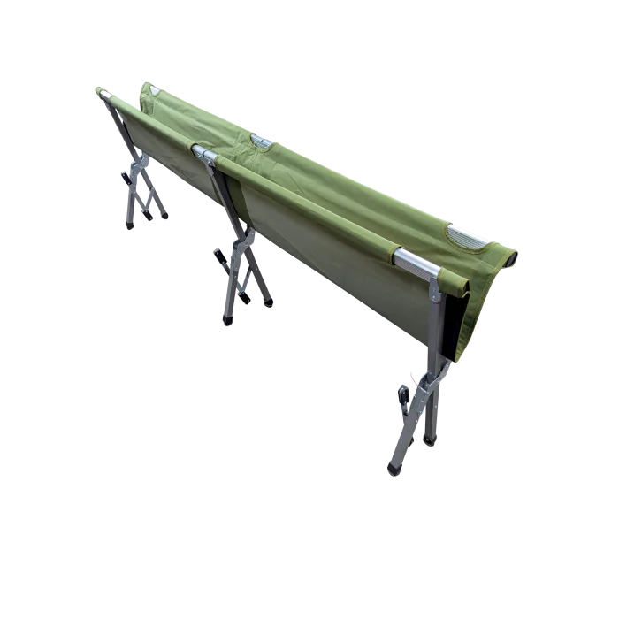 Kemp USA Aluminum Military Camping Portable Folding Cot Stretcher