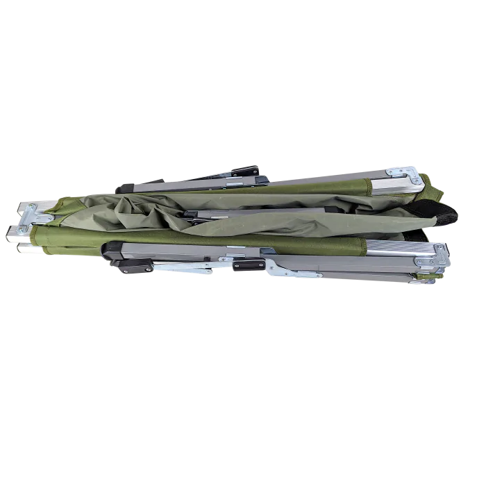 Kemp USA Aluminum Military Camping Portable Folding Cot Stretcher