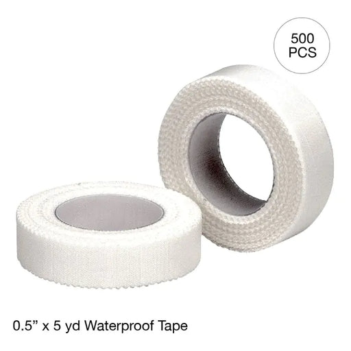 Kemp USA Waterproof First Aid Tape (0.5" x 5 yd) Case of 500 pcs
