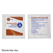 Kemp USA Povidone Iodine Prep Pad, Medium - Case of 1,000 pcs