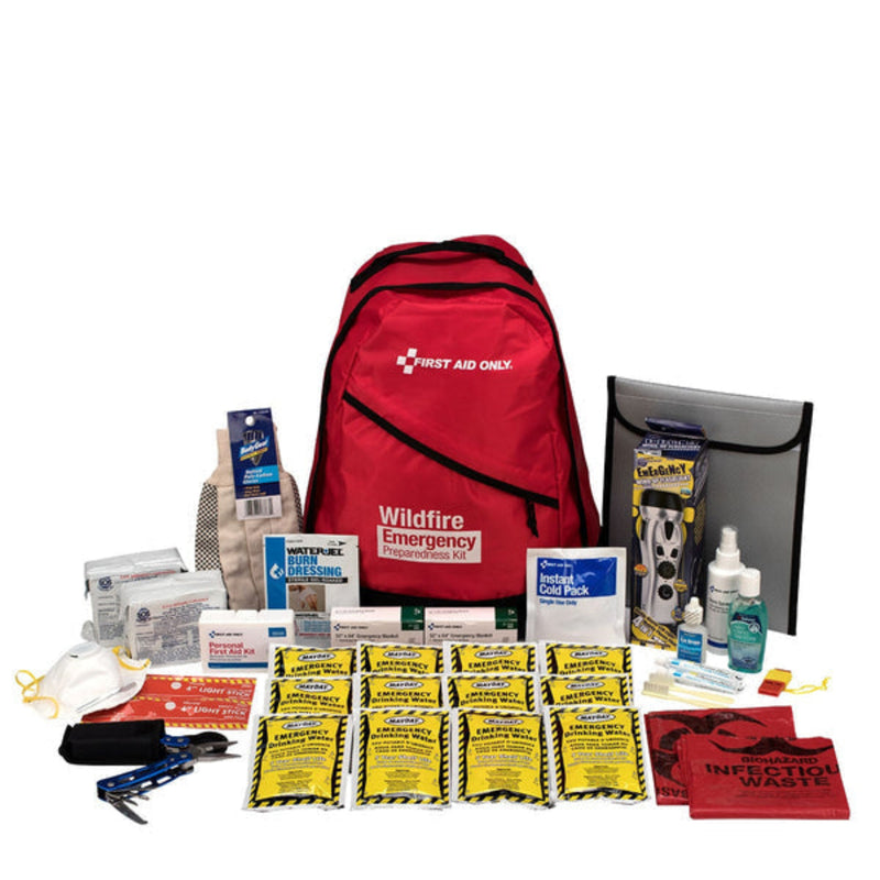 First Aid Only 2-Person Wildfire Preparedness Backpack | 72-Hour Kit