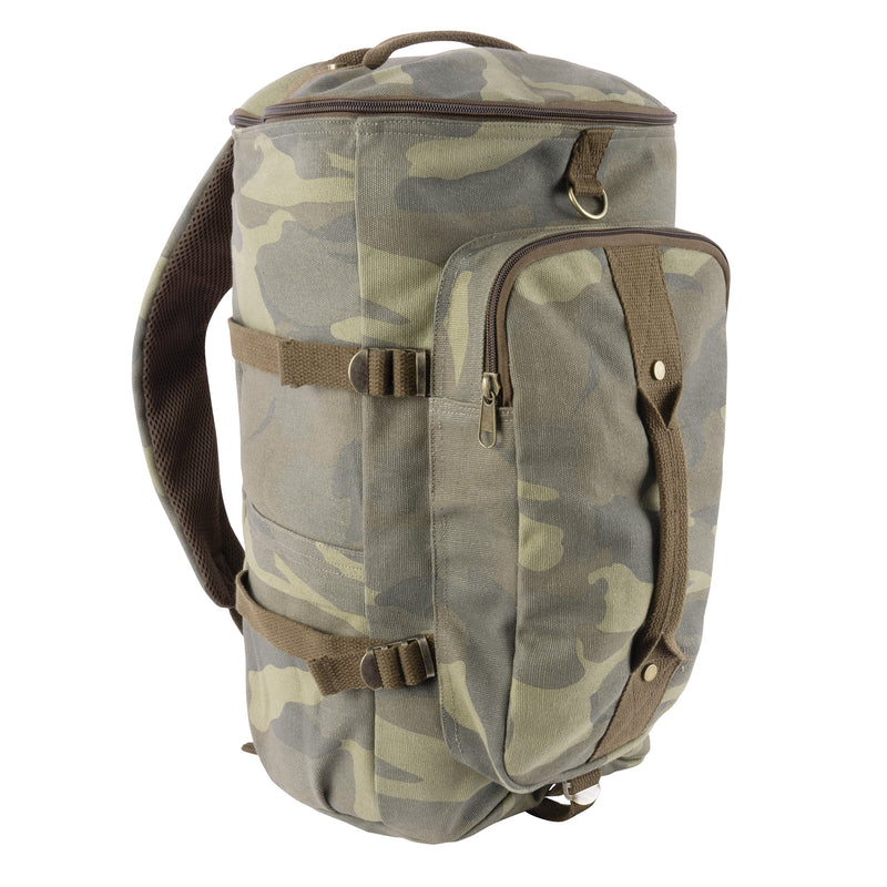 Rothco Convertible Canvas Duffle / Backpack (19-Inch, 30L)