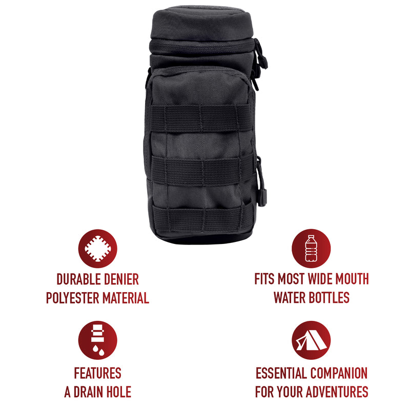 Rothco MOLLE Compatible Water Bottle Pouch | Tactical Hydration