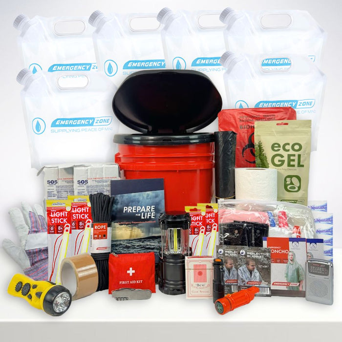 Emergency Zone 2-Person Hurricane Survival Kit | 72-Hour Supply