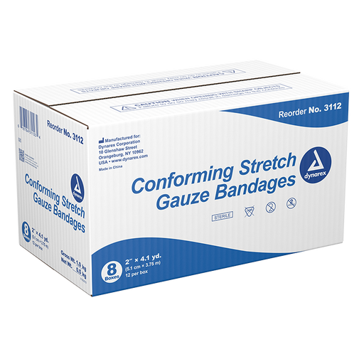 Kemp USA Gauze Bandage Roll, Sterile (2" x 4.1 yd) Case of 96 pcs