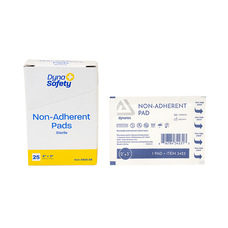 Kemp USA Non-Adherent Pad, Sterile, 2" x 3" - case of 1,200 pcs