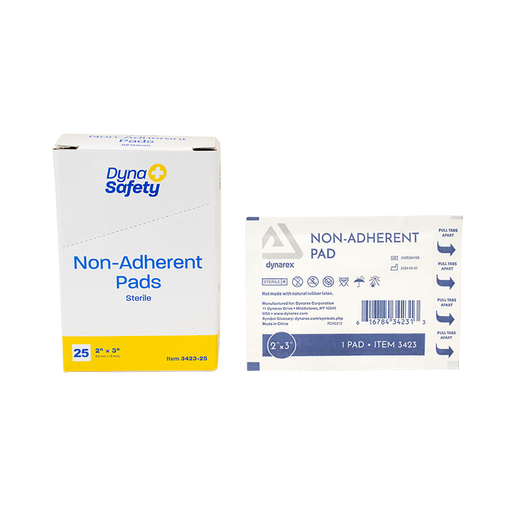 Kemp USA Non-Adherent Pad, Sterile, 2" x 3" - case of 1,200 pcs