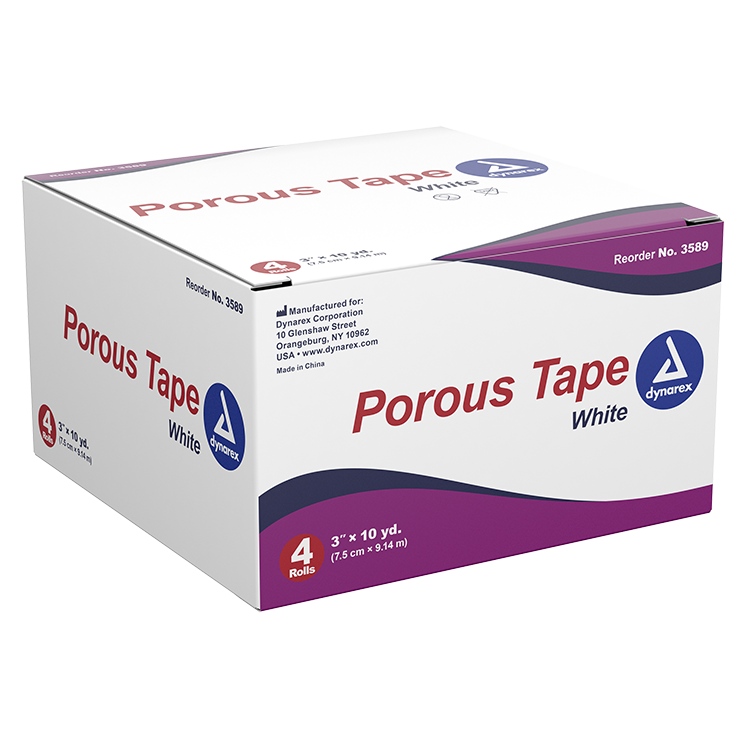 Kemp USA Porous Tape 3" x 10 yd - Case of 48 pcs