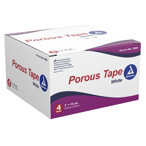 Kemp USA Porous Tape 3" x 10 yd - Case of 48 pcs