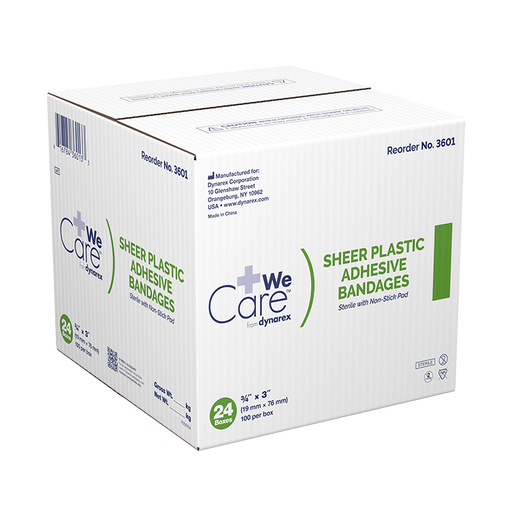 Kemp USA Plastic Bandages,1" x 3", Sterile (2,400 pcs)