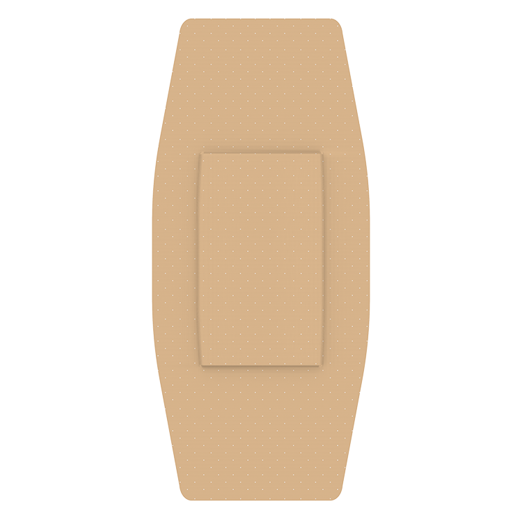 Kemp USA Plastic Bandages, 2" x 4.5", Extra Large Case of 1,200 pcs