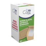 Kemp USA Plastic Bandages, 2" x 4.5", Extra Large Case of 1,200 pcs