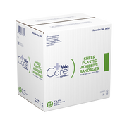 Kemp USA Plastic Bandages, 2" x 4.5", Extra Large Case of 1,200 pcs