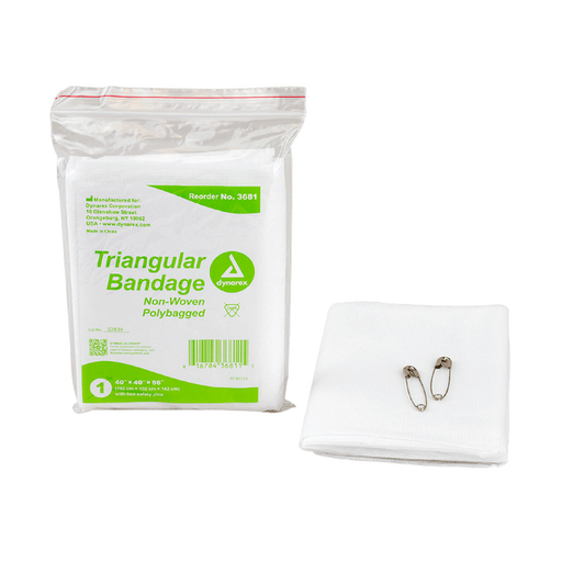 Kemp USA Triangular Bandages, Non-Sterile (40x40x56") Case of 240 pcs