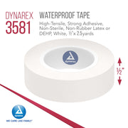 Kemp USA Waterproof First Aid Tape (0.5" x 5 yd) Case of 500 pcs