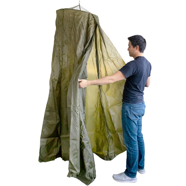 Emergency Zone Honey Bucket Toilet Seat Sanitation Set with Privacy Shelter