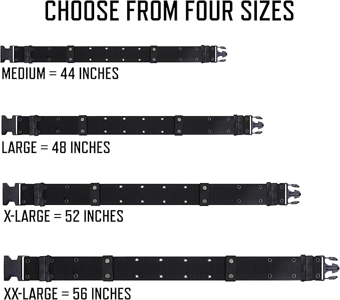 Rothco U.S.M.C. Style Quick Release Pistol Belt | Tactical Web Belt