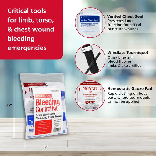 First Aid Only Critical Essentials Bleeding Control Kit