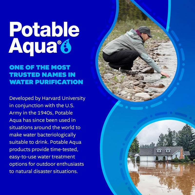 Potable Aqua Water Purification Tablets | Made In USA