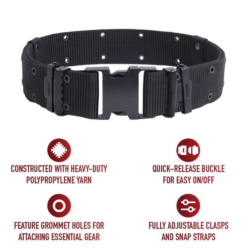 Rothco U.S.M.C. Style Quick Release Pistol Belt | Tactical Web Belt