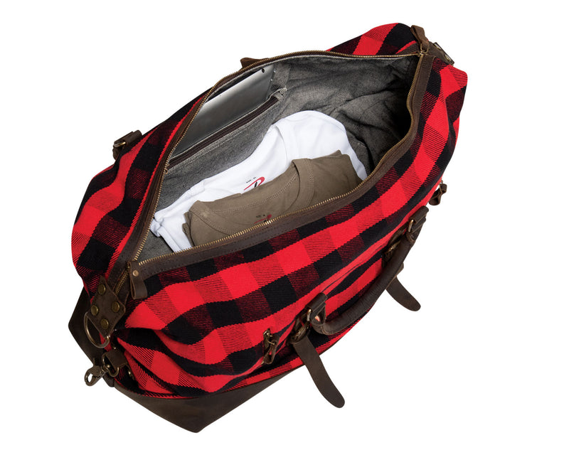 Rothco Extended Weekender Bag | Vintage Canvas & Leather Duffle