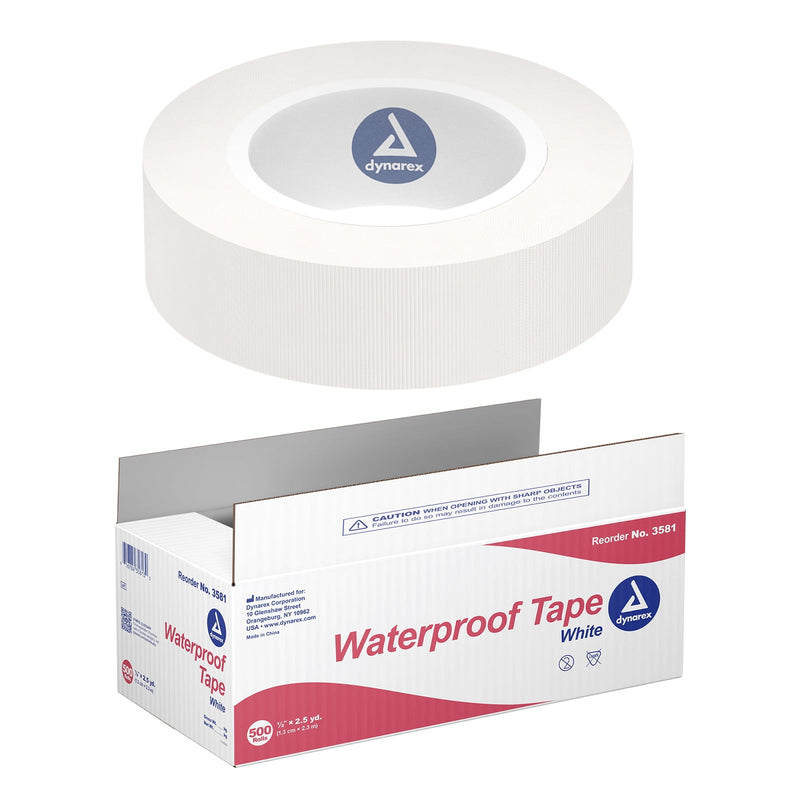 Kemp USA Waterproof First Aid Tape (0.5" x 5 yd) Case of 500 pcs