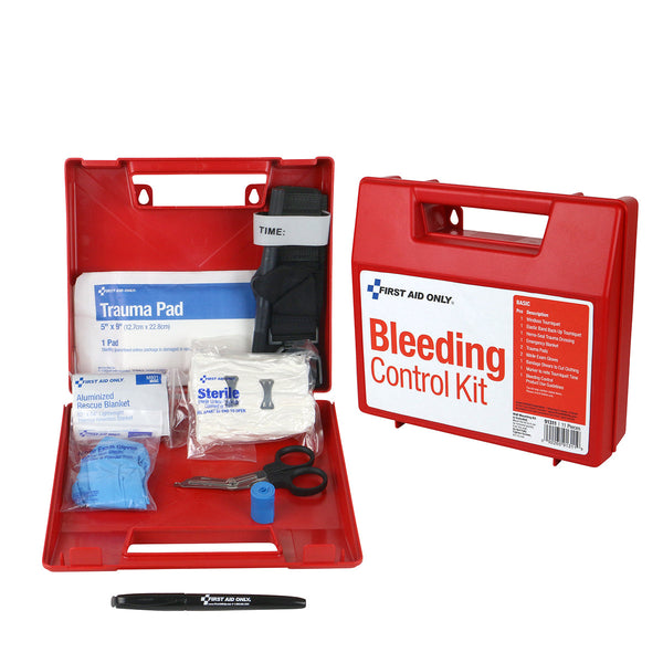 First Aid Only Bleeding Control Wall Station | Basic Limb Kit