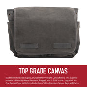 Rothco Classic Canvas Messenger Bag | Heavy-Duty Shoulder Bag