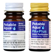 Potable Aqua P.A. Plus 2-Step Water Treatment | Iodine Tablets
