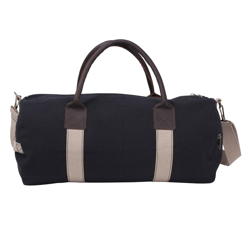Rothco Canvas & Leather Gym Duffle Bag | 19-Inch Weekender