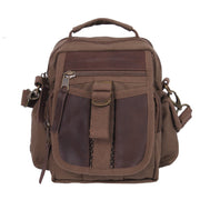 Rothco Vintage Canvas & Leather Travel Shoulder Bag – Compact Crossbody