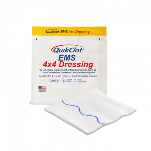 QuikClot EMS 4″ X 4″ Dressing Hemostatic Gauze