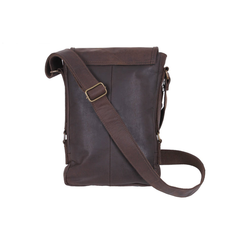 Rothco Brown Leather Military Tech Bag | Padded Tablet Bag