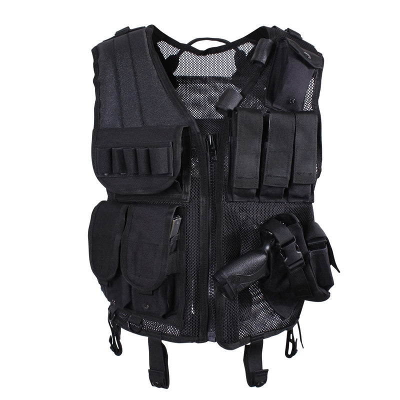 Rothco Quick Draw Tactical Vest | Integrated Holster & Mag Pouches