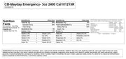 Mayday Food Bar 2400 Cal.-Case 24 - MayDay Industries