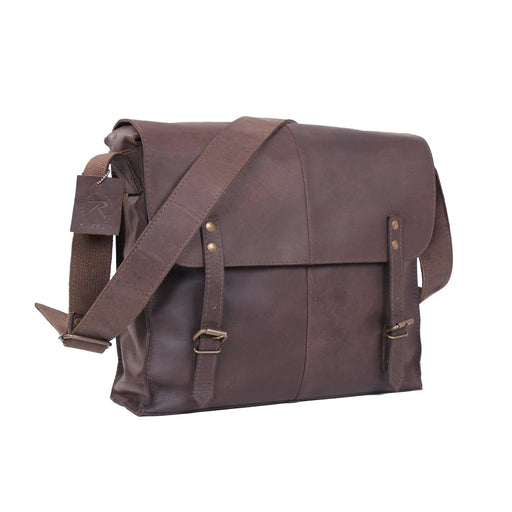 Rothco Brown Leather Medic Bag – Vintage Shoulder Bag Everyday Utility
