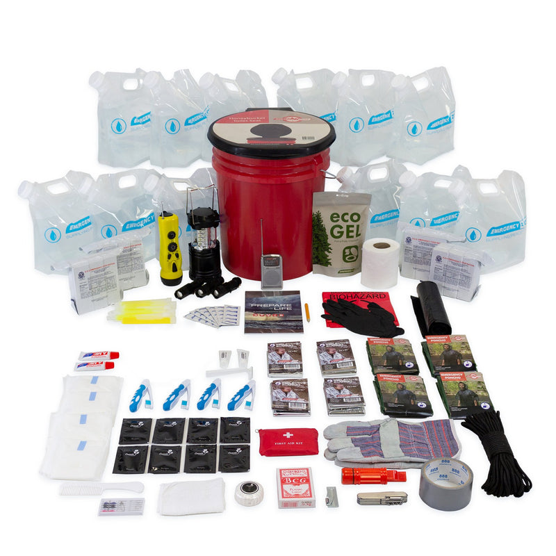 Emergency Zone 4-Person Hurricane Survival Kit | 72-Hour Supply