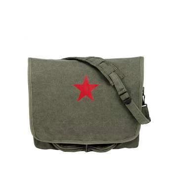 Rothco Vintage Canvas Shoulder Bag With Red Star | Luminary Global