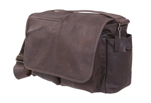 Rothco Brown Leather Classic Messenger Bag – Vintage Crossbody