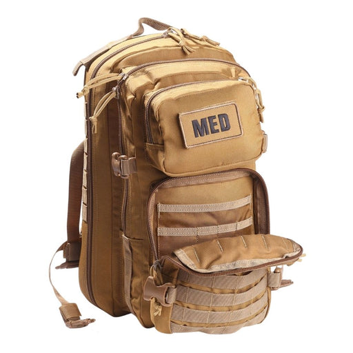 Luminary Tactical Trauma Backpack Tan Open