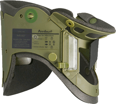 Ambu Perfit Ace Adjustable Collar - Olive Drab - Box of 10 - Elite First Aid, Inc.