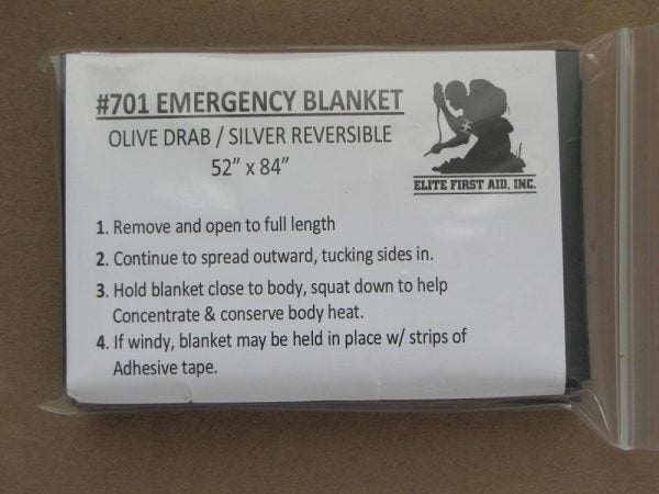 Emergency Blanket - OD - 25 Pack - Elite First Aid, Inc.